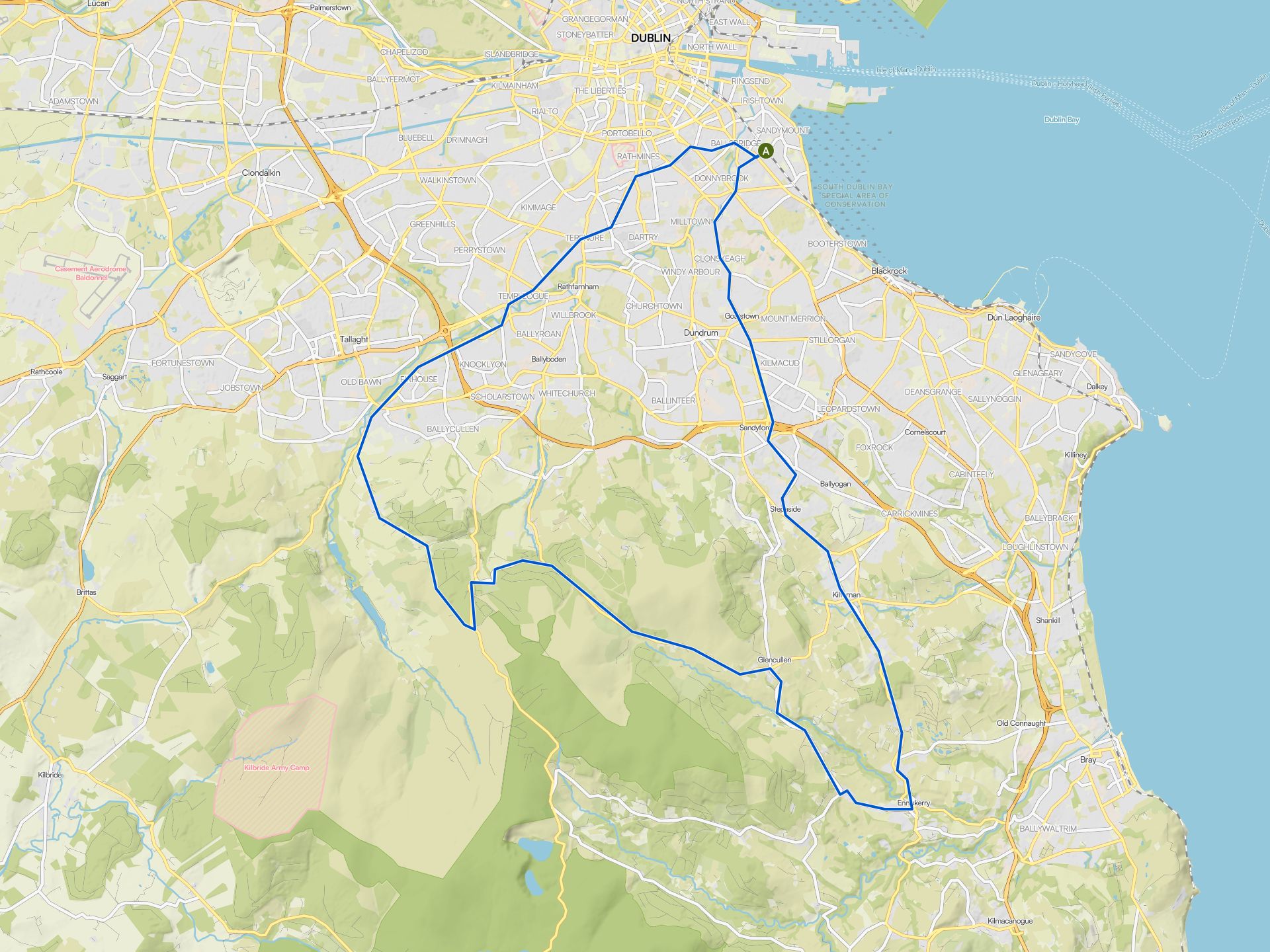 The best road cycling routes around Dublin City | Komoot